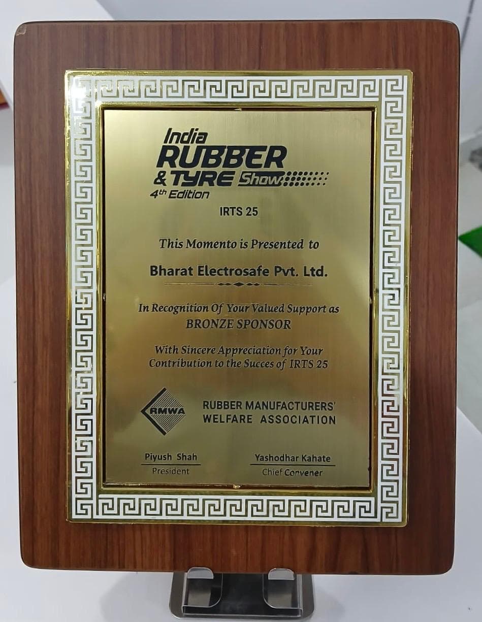 Bronze Sponsor recognition at India Rubber and Tyre Show 2025