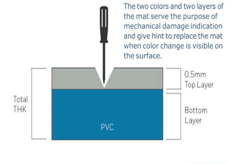 Bi-Color layer identification diagram — cross-section